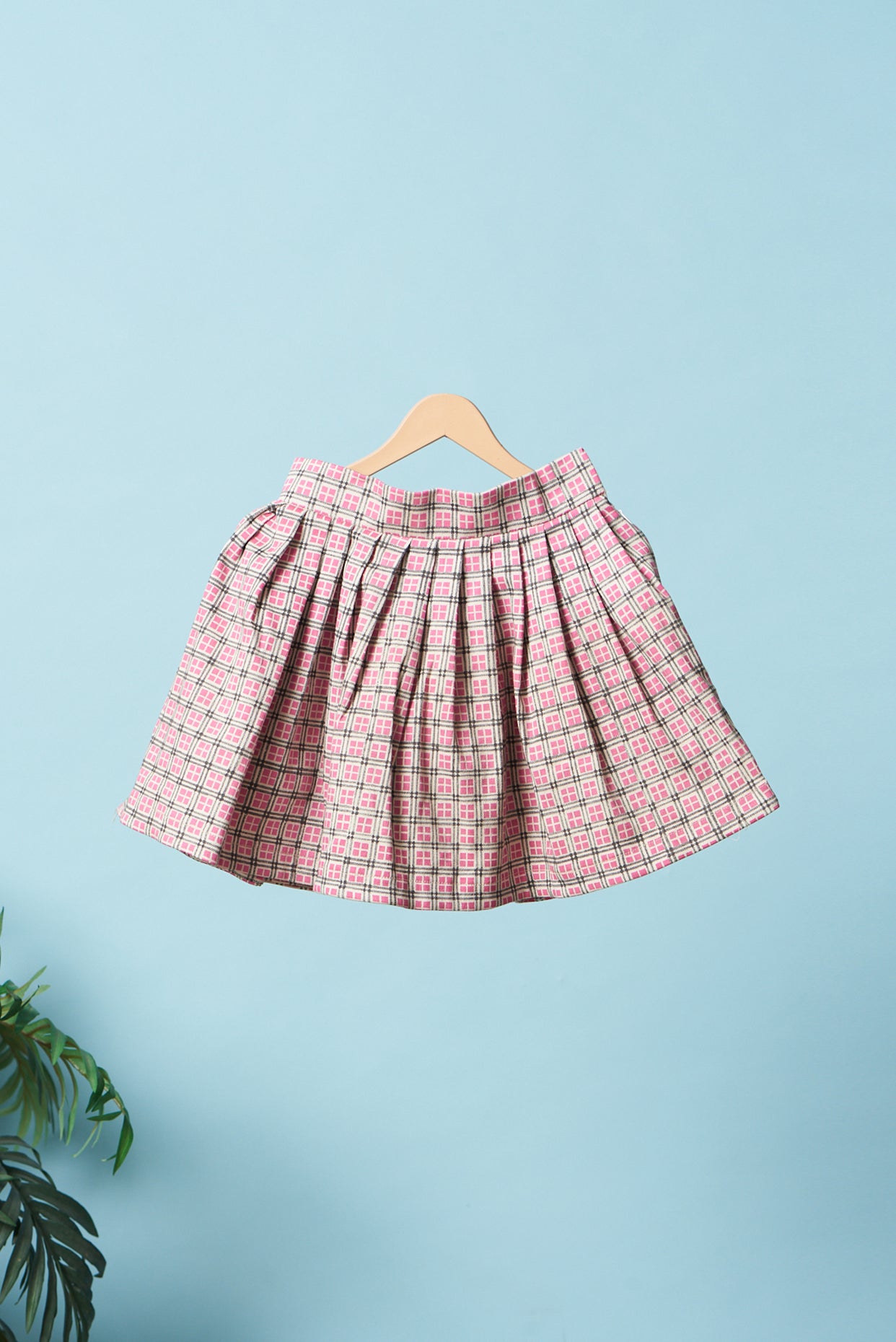 Pink Cotton Skirt Set For Girls by Pankhuri by Priyanka - Kids at Pernia's Pop Up Shop