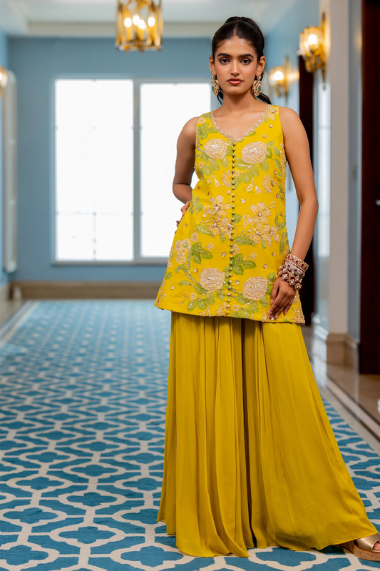 YANIKA KURTA SET – YELLOW
