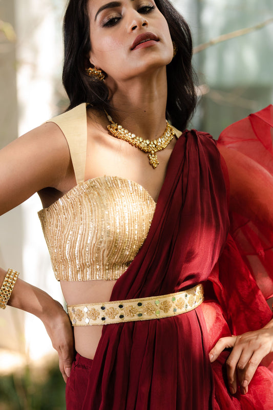 Lara Ruffle Saree
