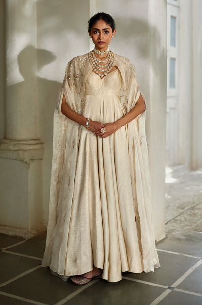 LUMI CAPE ANARKALI SET