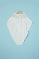 White Modal Silk Dhoti Set by Pankhuri by Priyanka - Kids at Pernia's Pop Up Shop