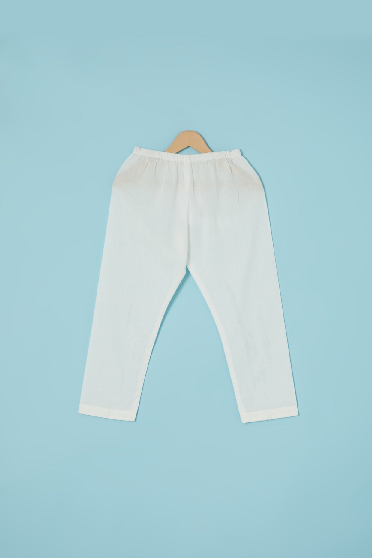 Blue Cotton Printed Kurta Set For Boys by Pankhuri by Priyanka - Kids at Pernia's Pop Up Shop