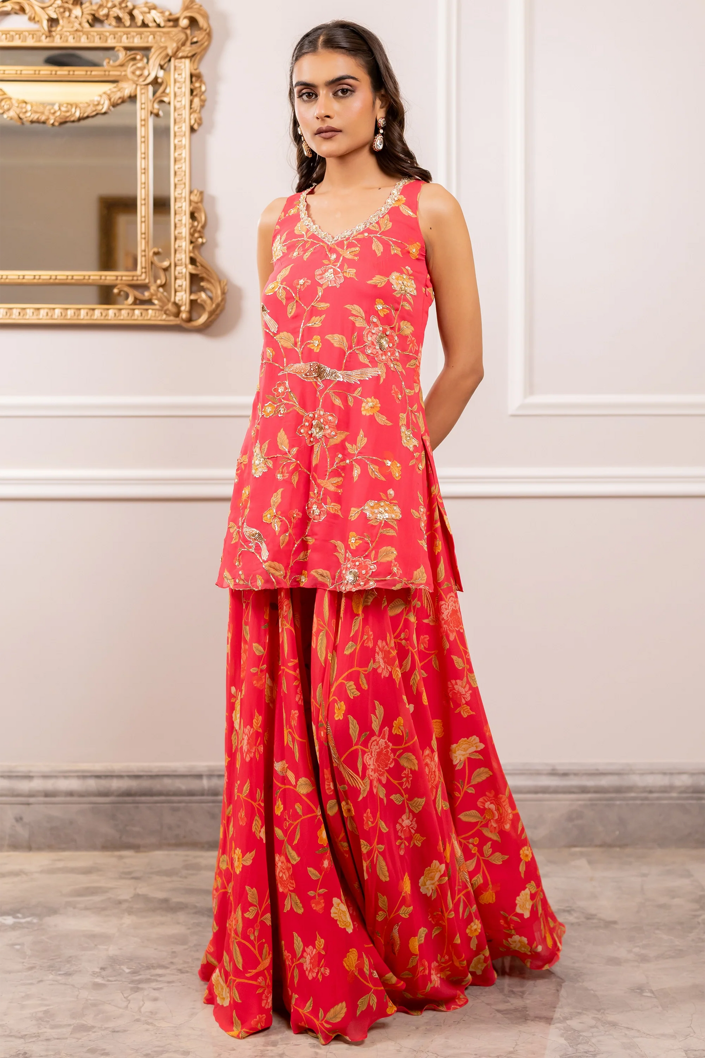 MISSY KURTA SET – PEONY PINK
