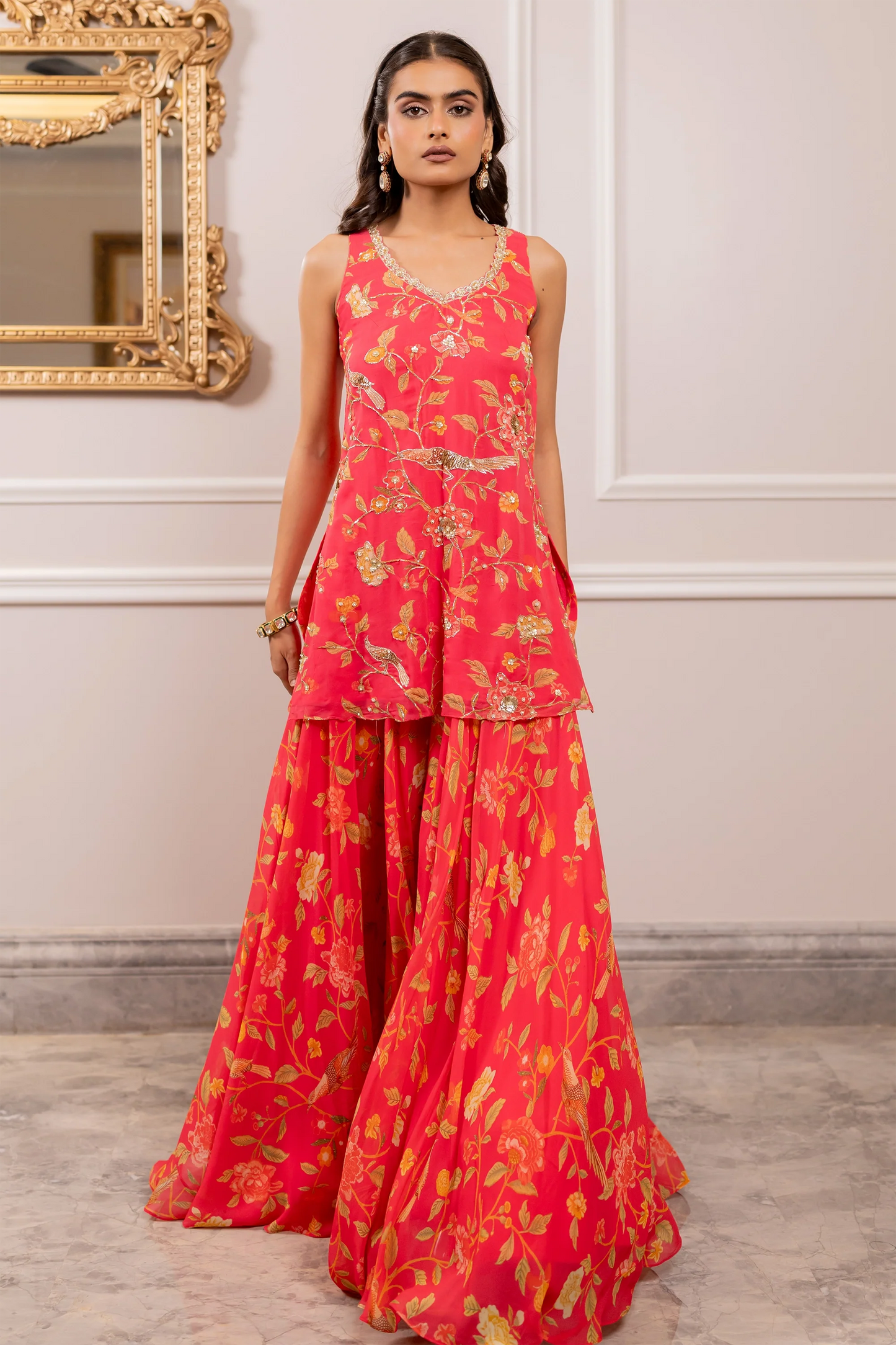 MISSY KURTA SET – PEONY PINK