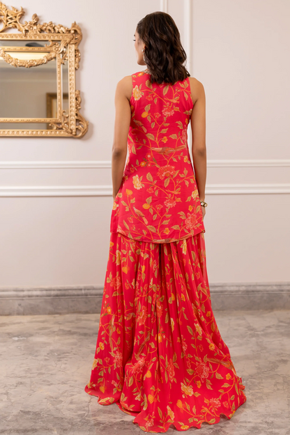 MISSY KURTA SET – PEONY PINK