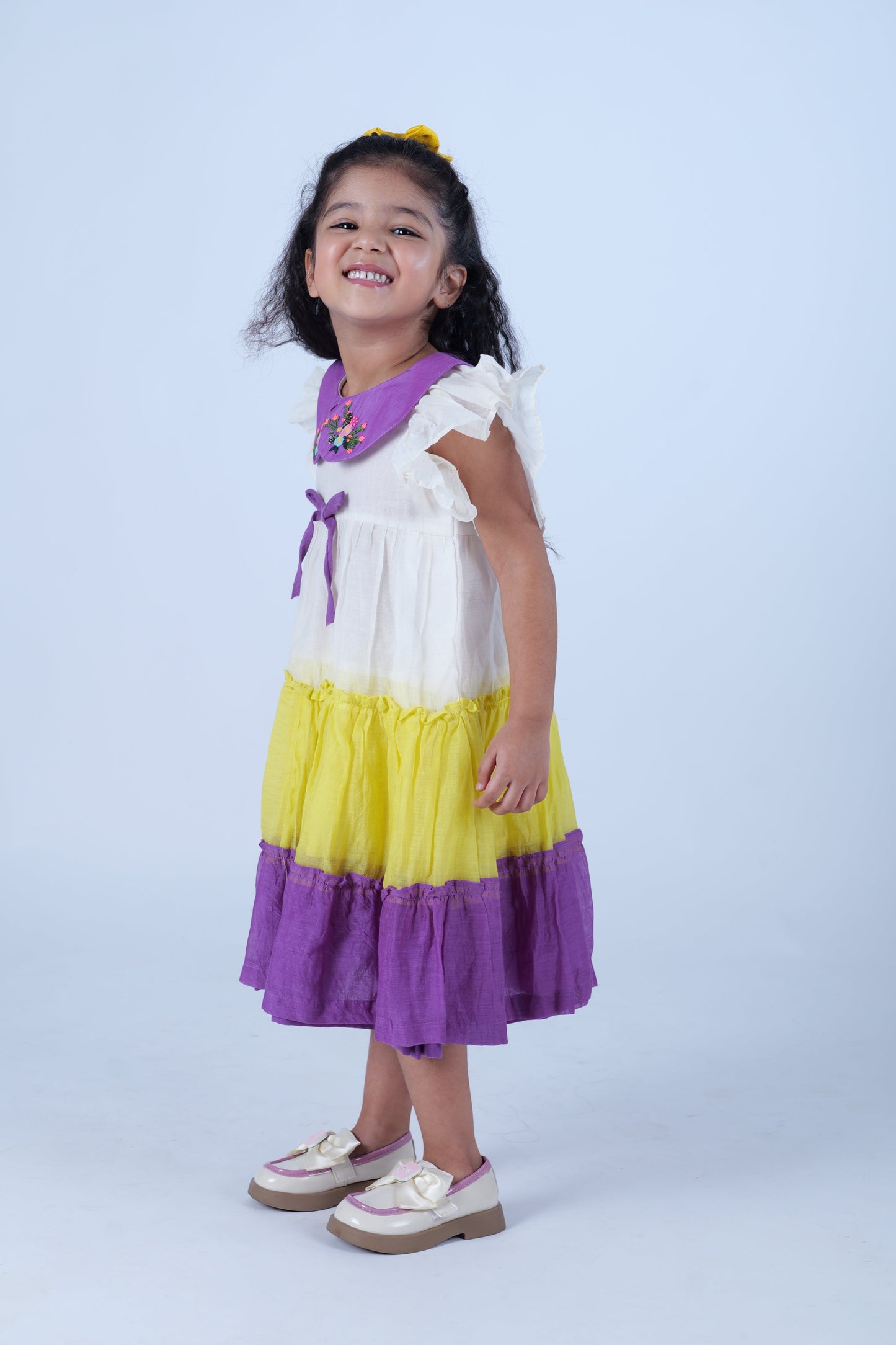 Chanderi 3 layer Dress
