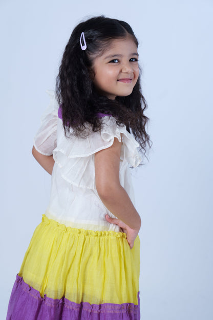 Chanderi 3 layer Dress