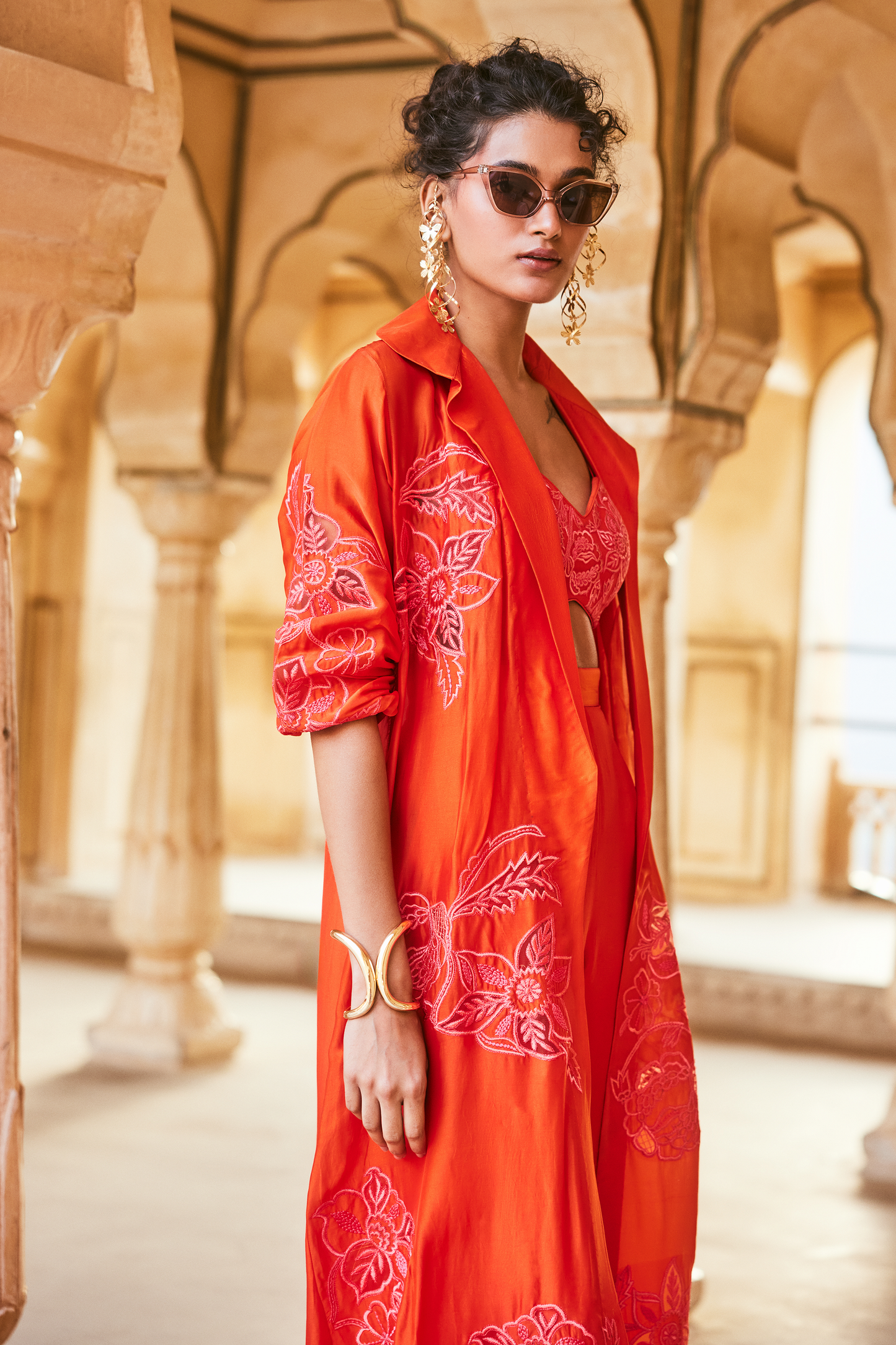 ANTOINETTE JACKET SET – VERMILLION