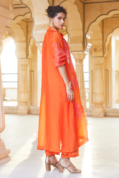 ANTOINETTE JACKET SET – VERMILLION