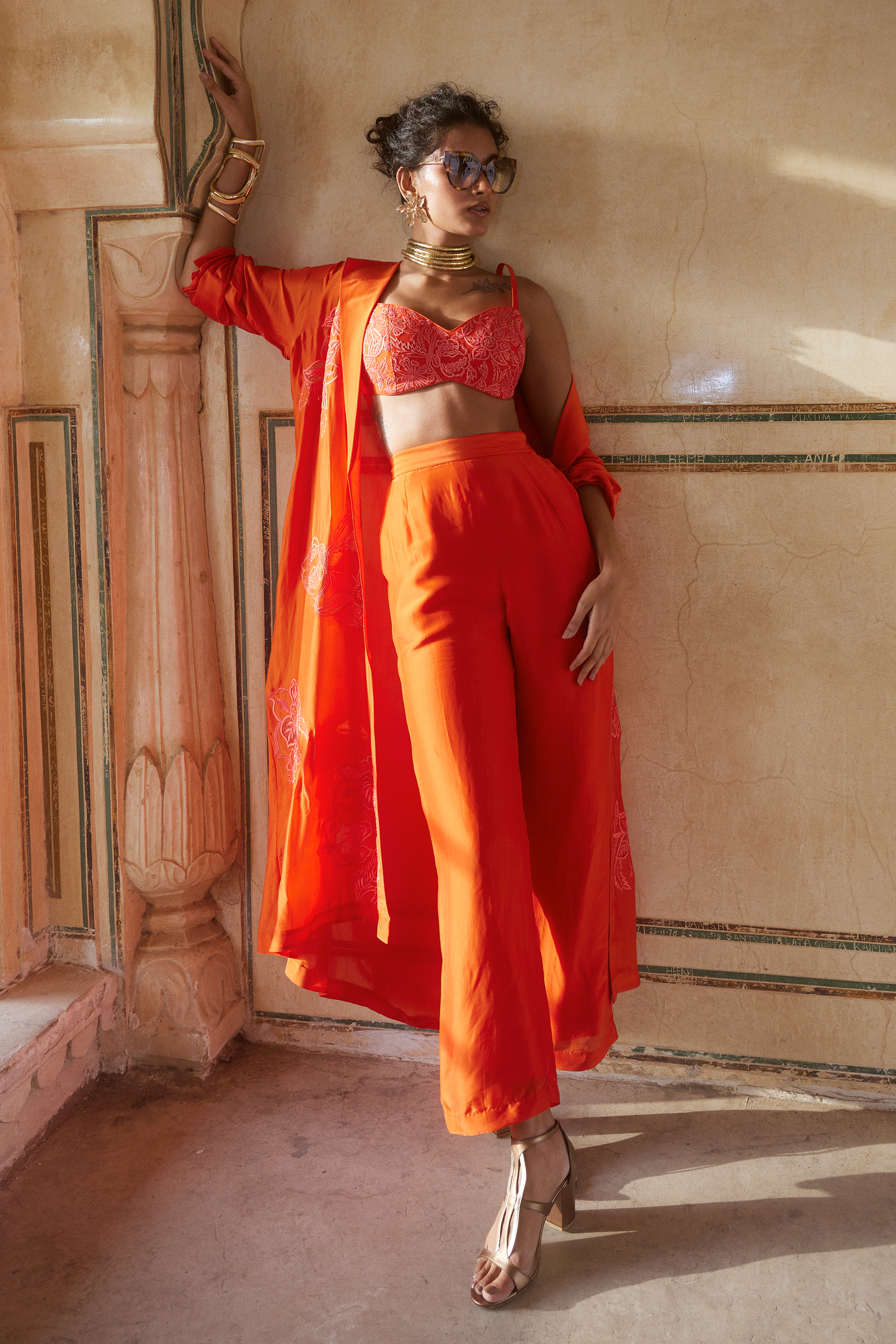 ANTOINETTE JACKET SET – VERMILLION