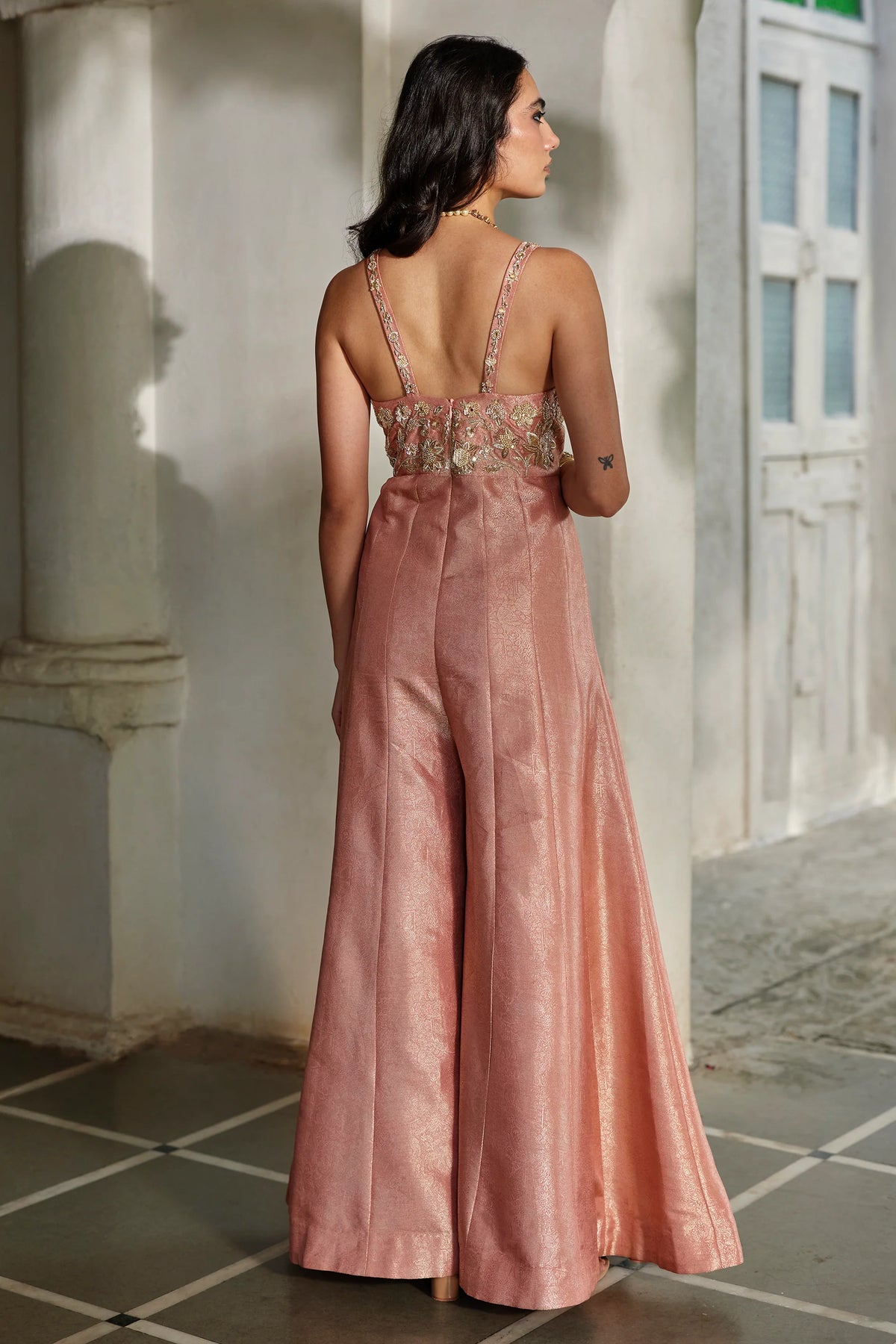 MIRA CAPE JUMPSUIT SET