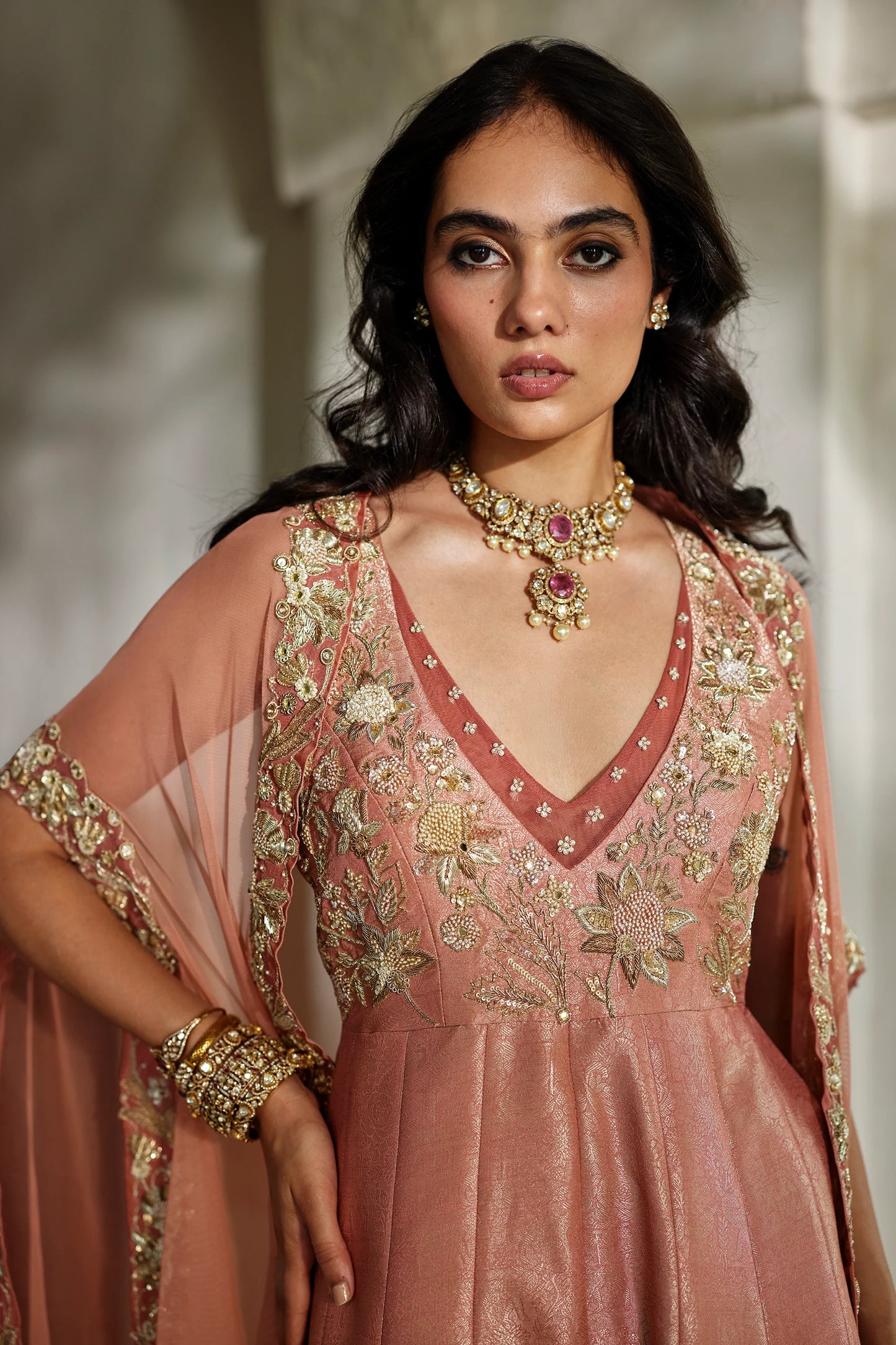 MIRA CAPE JUMPSUIT SET