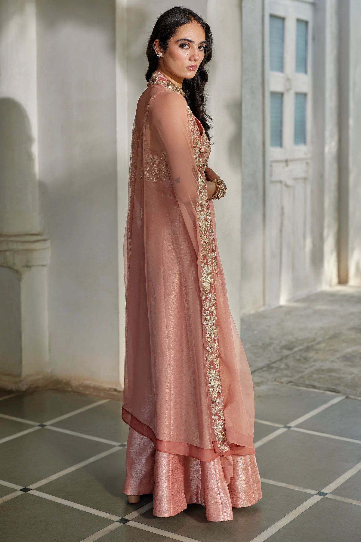 MIRA CAPE JUMPSUIT SET