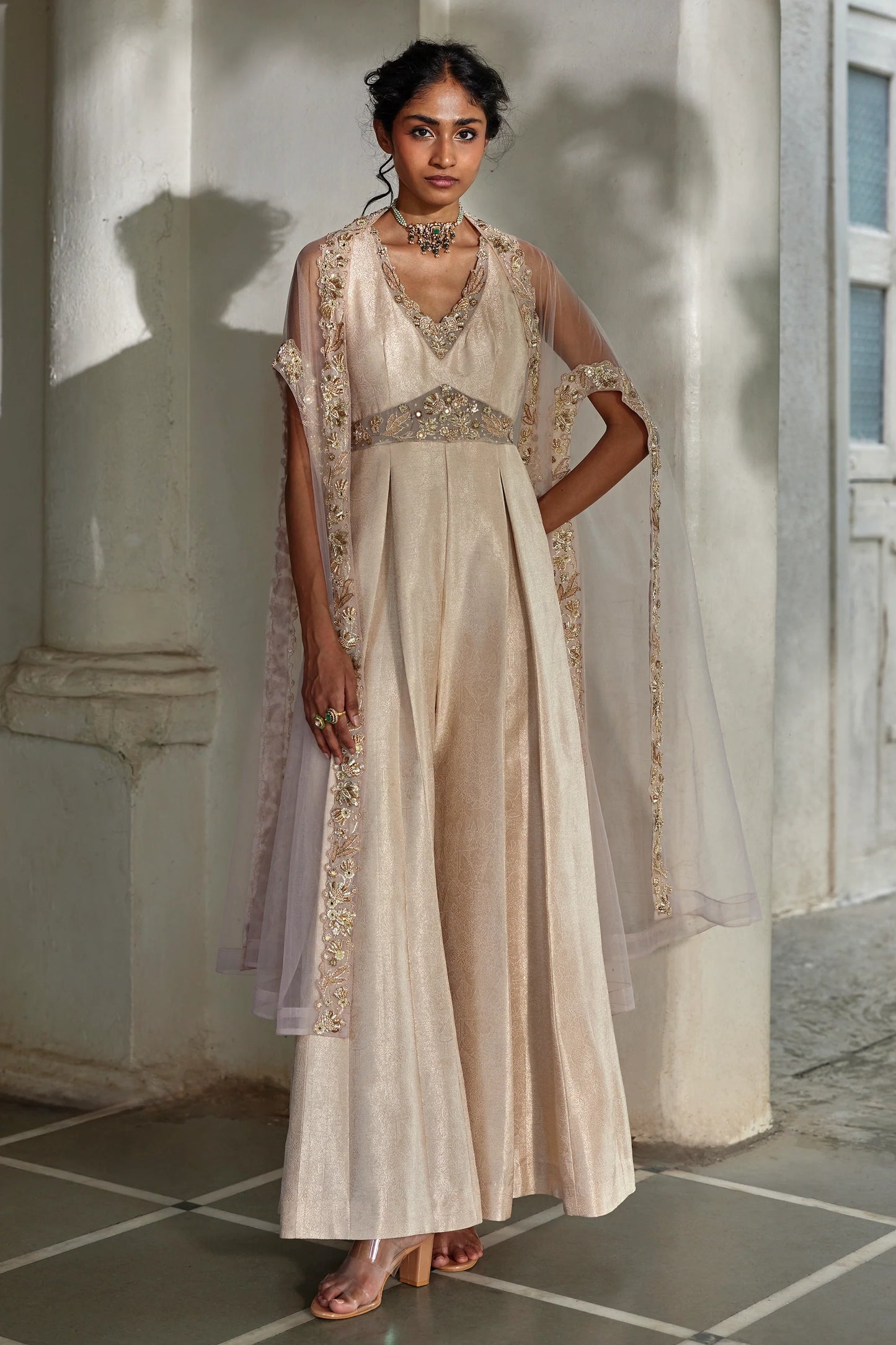 SERA CAPE JUMPSUIT SET