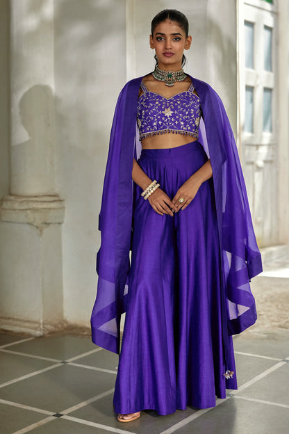 ZILU CAPE PALAZZO SET