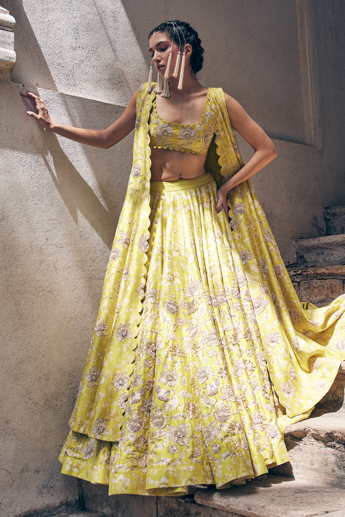 Barkha Singh in the ESTHER LEHENGA SET
