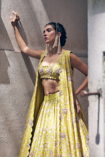 Barkha Singh in the ESTHER LEHENGA SET