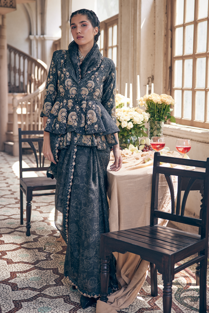 FAYE SAREE JACKET SET