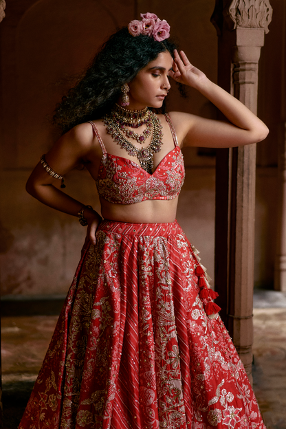 JEAN LEHENGA SET