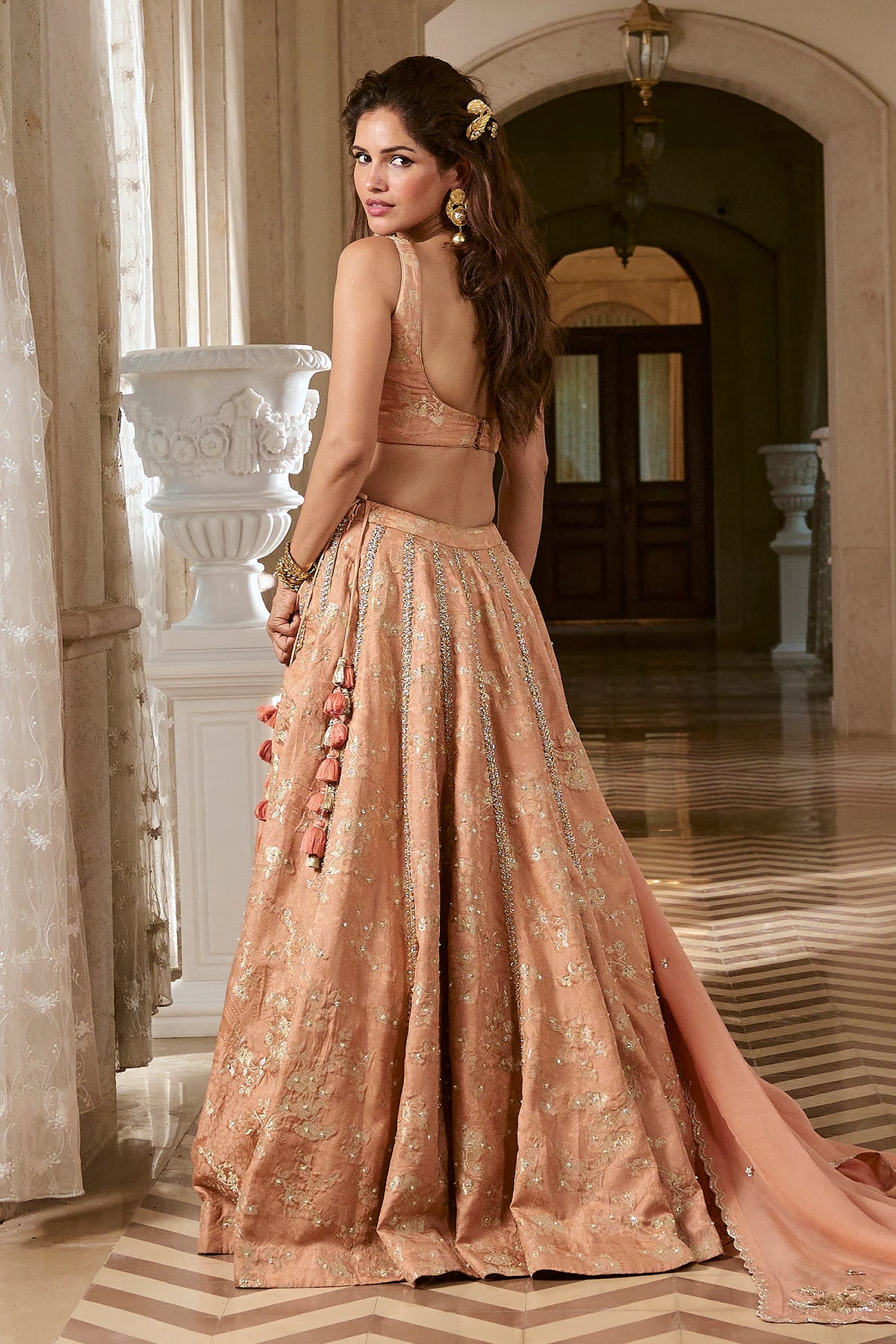 ADELE LEHENGA SET – ONION PINK