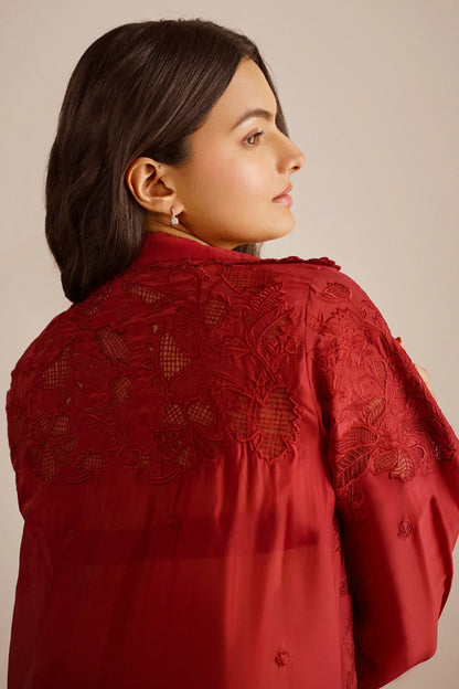 ANTOINETTE JACKET SET – CRIMSON