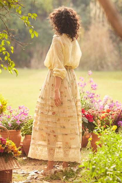 CASSANDRA SKIRT SET – IVORY