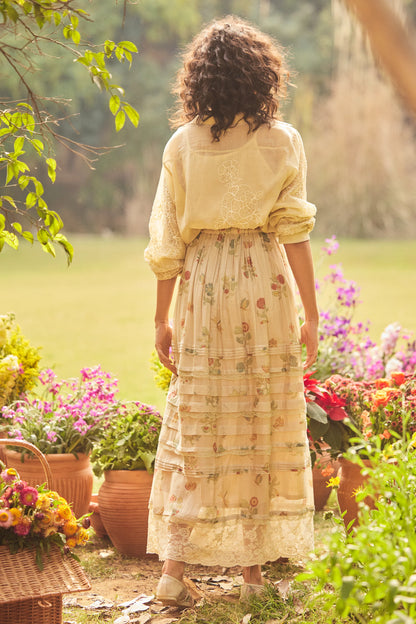 CASSANDRA SKIRT SET – IVORY