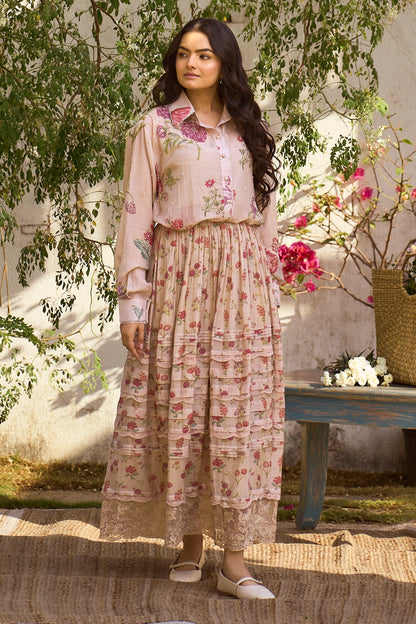 CASSANDRA SKIRT SET – PINK