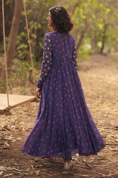 HARLOW ANARKALI SET – GRAPE