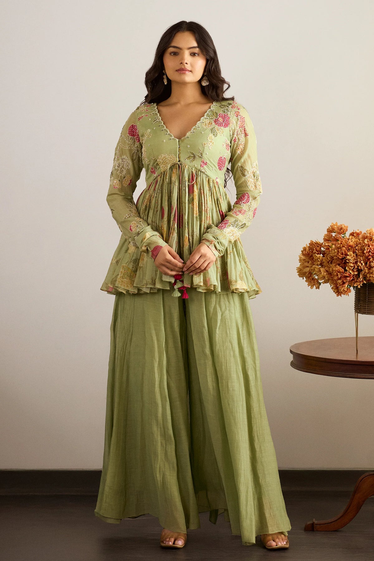 LEAH PEPLUM SET