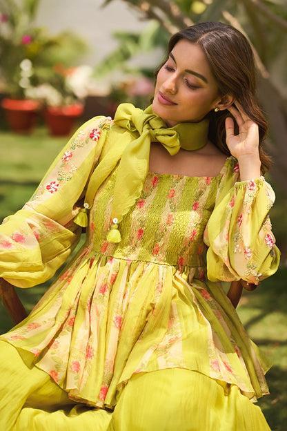 MAHIRA PEPLUM SET