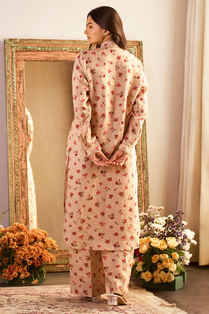 THEODORA KURTA SET – SAND