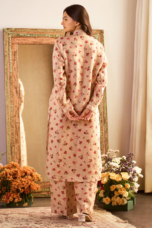 THEODORA KURTA SET – SAND