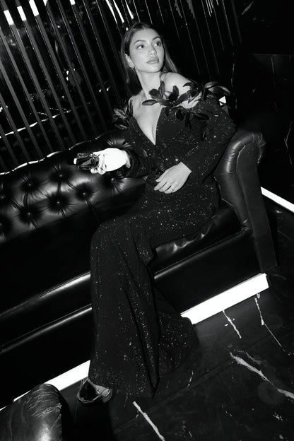 Alanna Pandey in Ruqsha Black Blazer with Pants