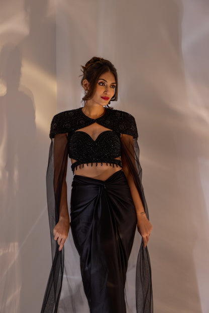 Jeevon Skirt and Cape Set