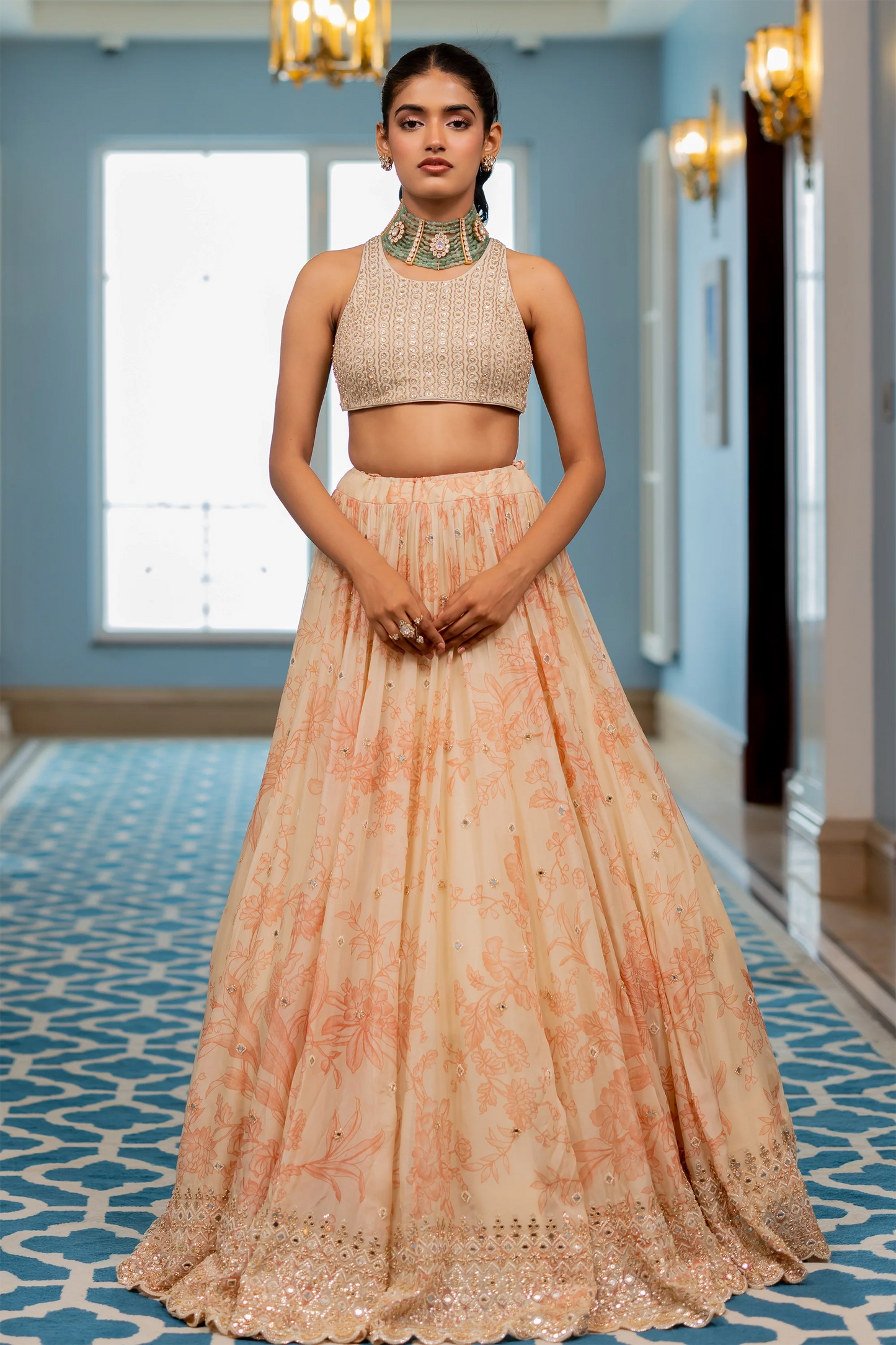 SAKI LEHENGA SET
