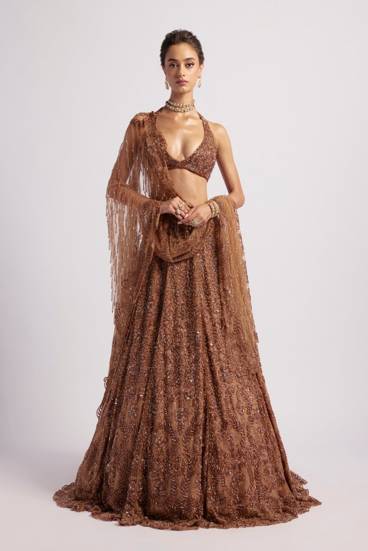 JULIET BROWN LEHENGA