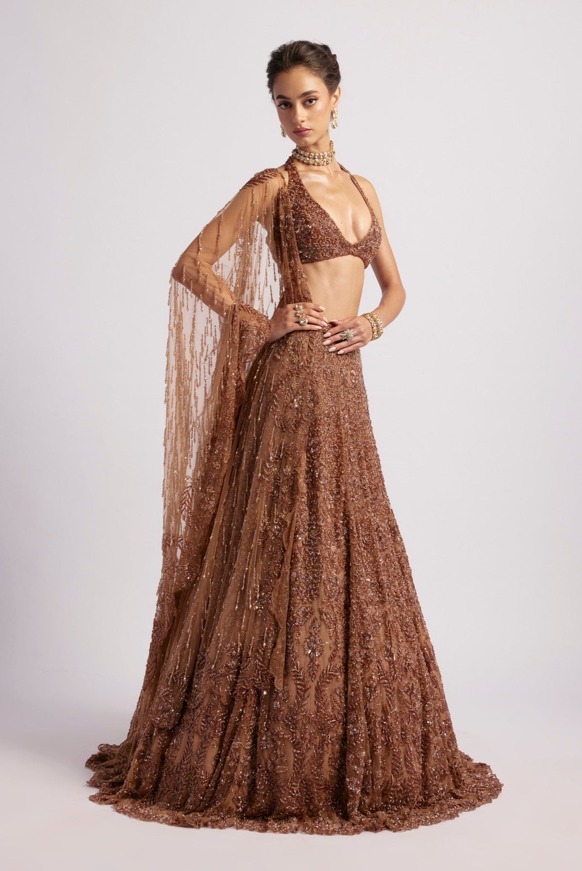JULIET BROWN LEHENGA