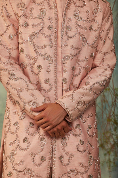 PEACH SHERWANI