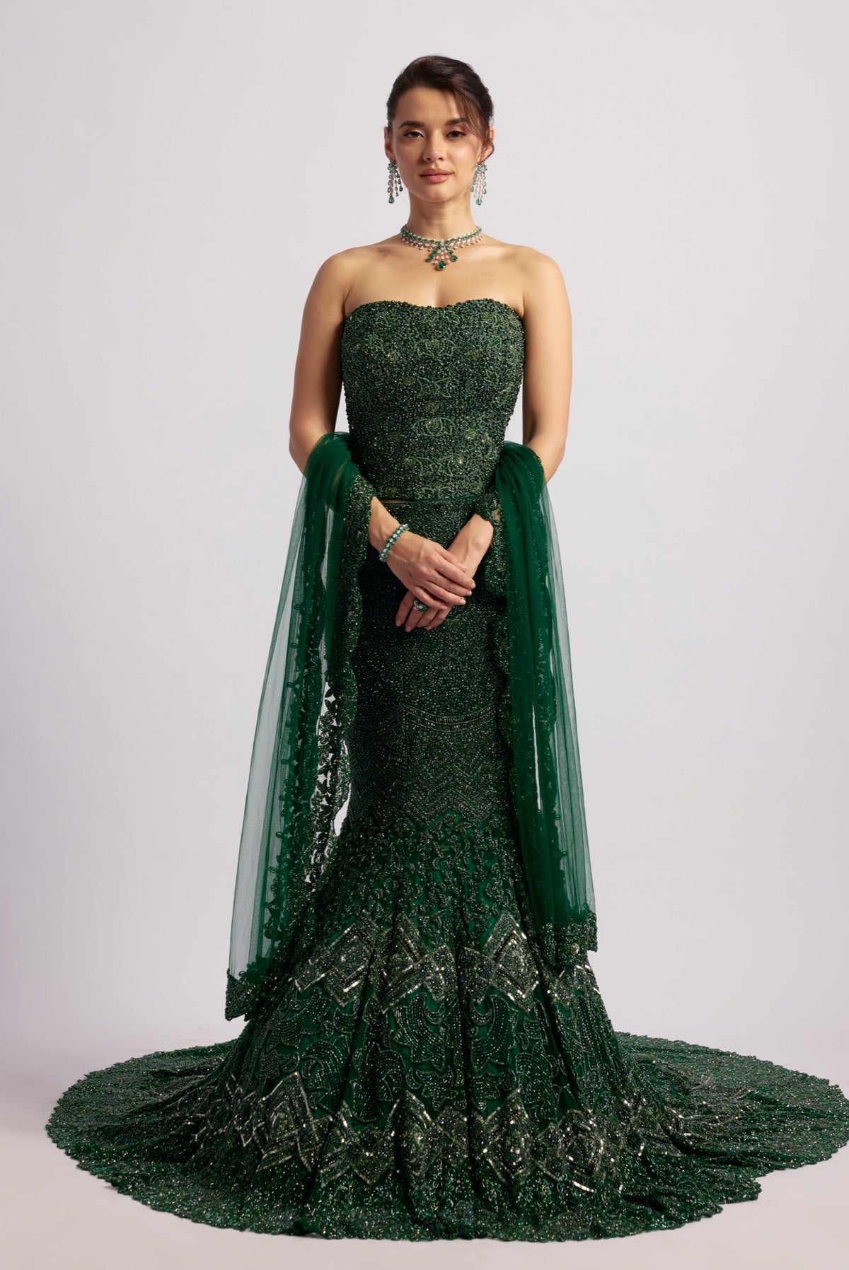 EMERALD GREEN FISHCUT