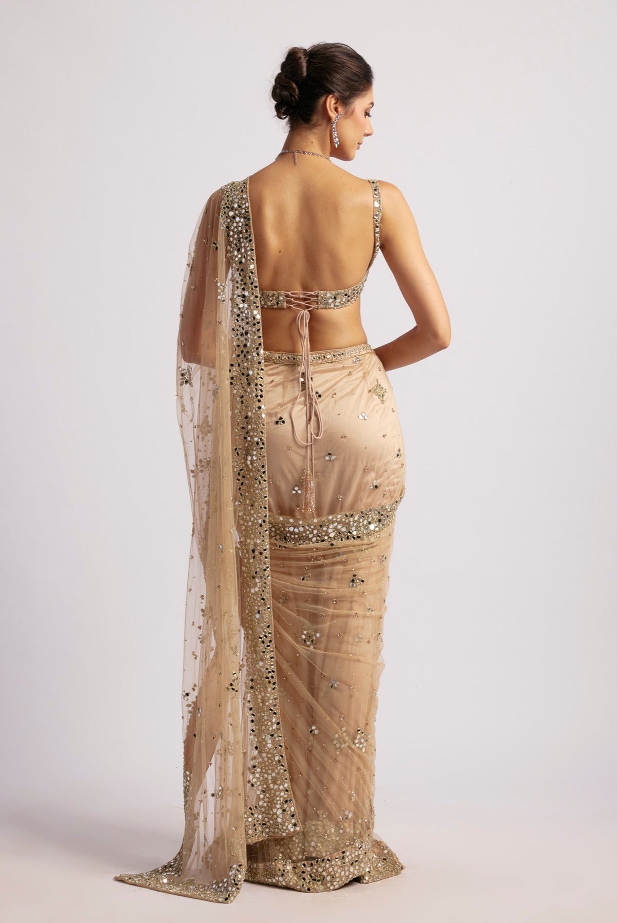 NUDE MIRROR SAREE