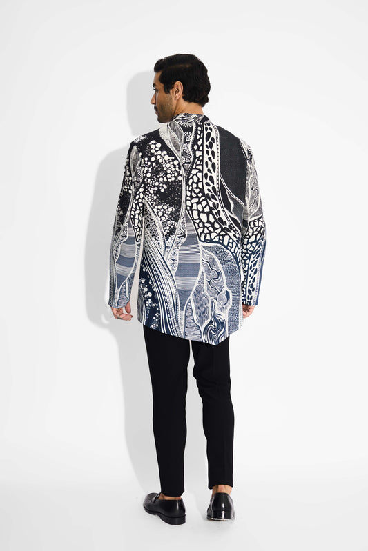 MORPH Black ombre short kurta