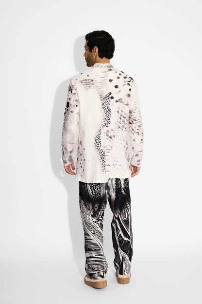 DOTS print Ivory Short kurta