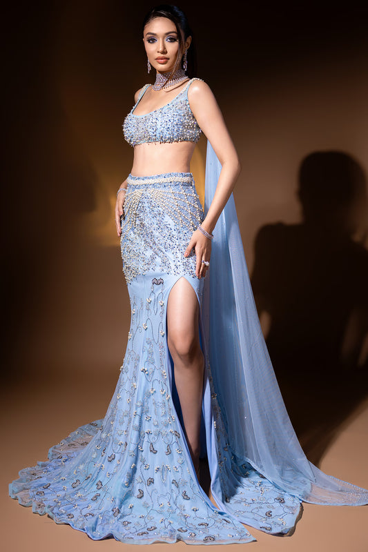 SEA SPRAY MERMAID LEHENGA