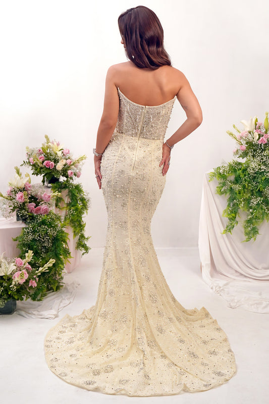 CHANTILLY PEARL MERMAID GOWN