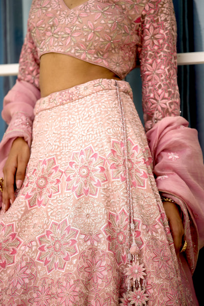 Blush Blossom Women wear Lehenga set