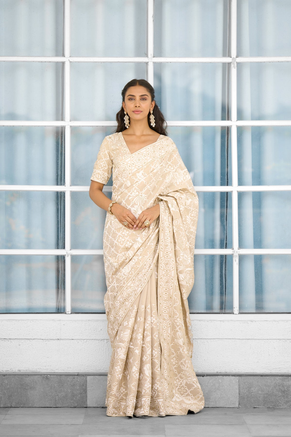 Honey Drop Women wear saree blouse set