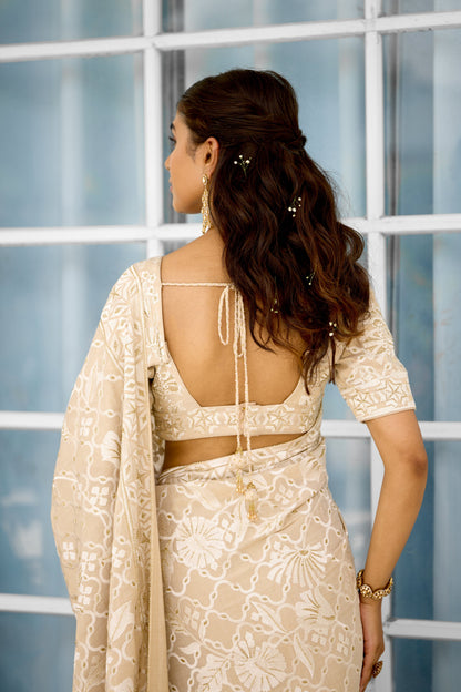 Honey Drop Women wear saree blouse set