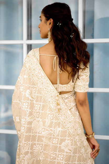 Honey Drop Women wear saree blouse set
