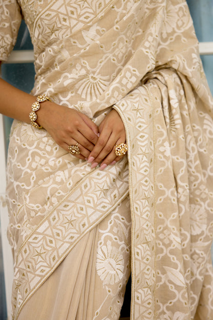 Honey Drop Women wear saree blouse set